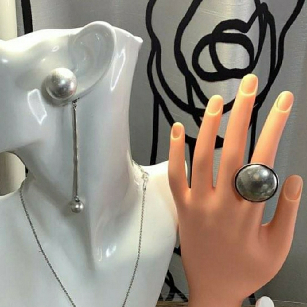 Custom made earrings and ring set.